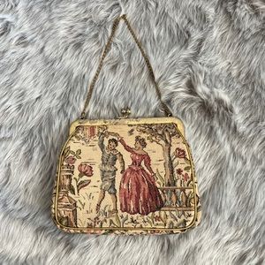 Vintage Victorian Tapestry Clutch